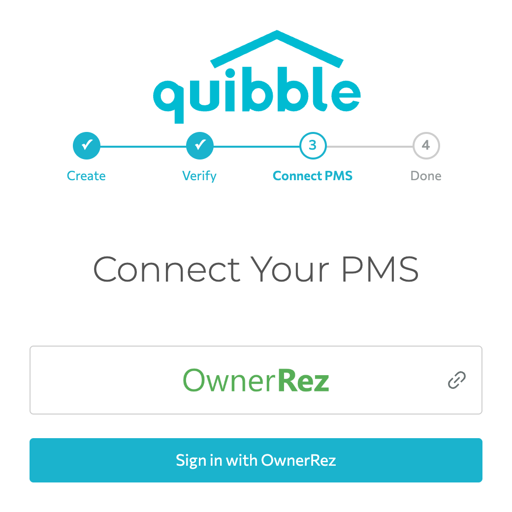 Sign in with OwnerRez button in Quibble