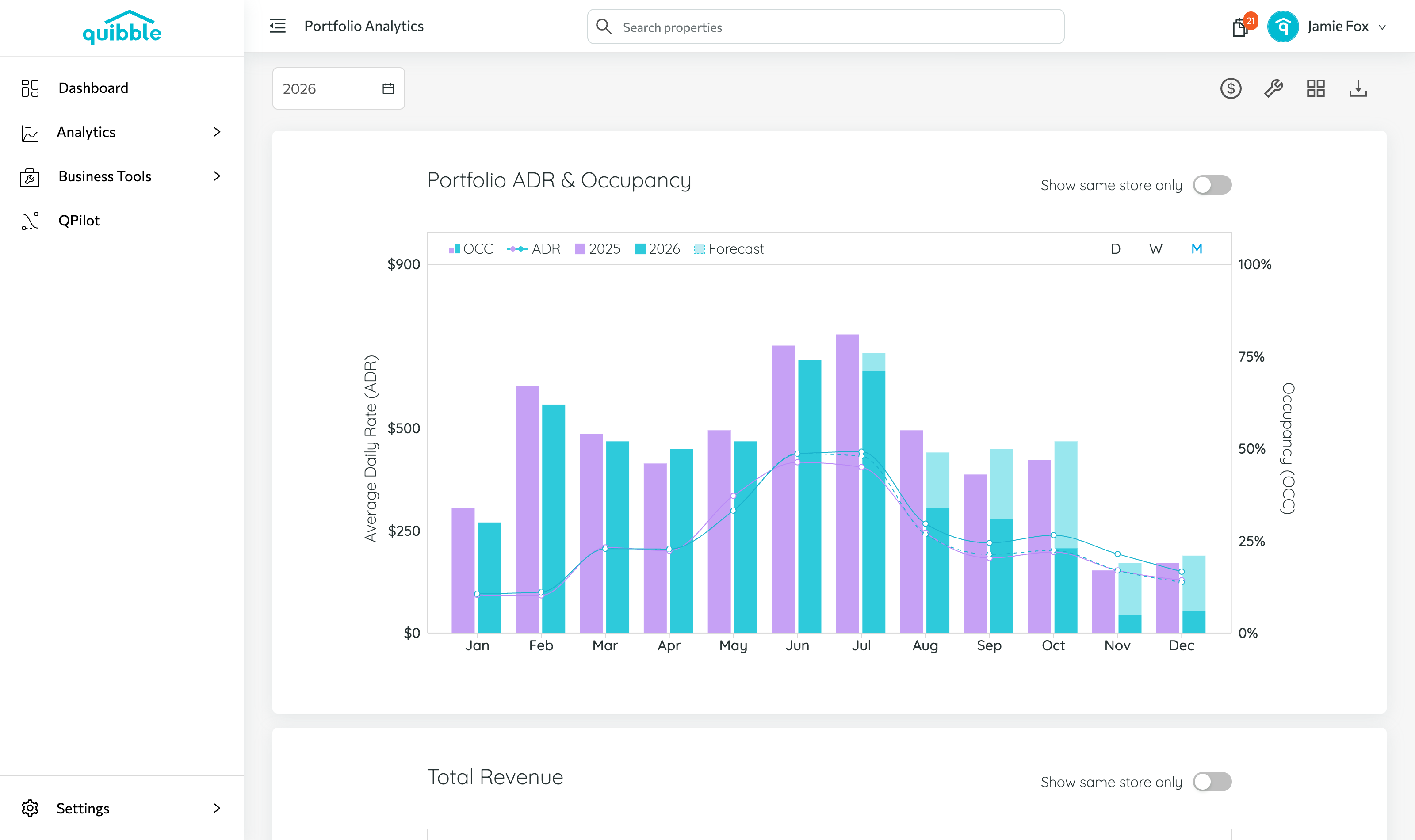 How to configure the Portfolio charts — step 2