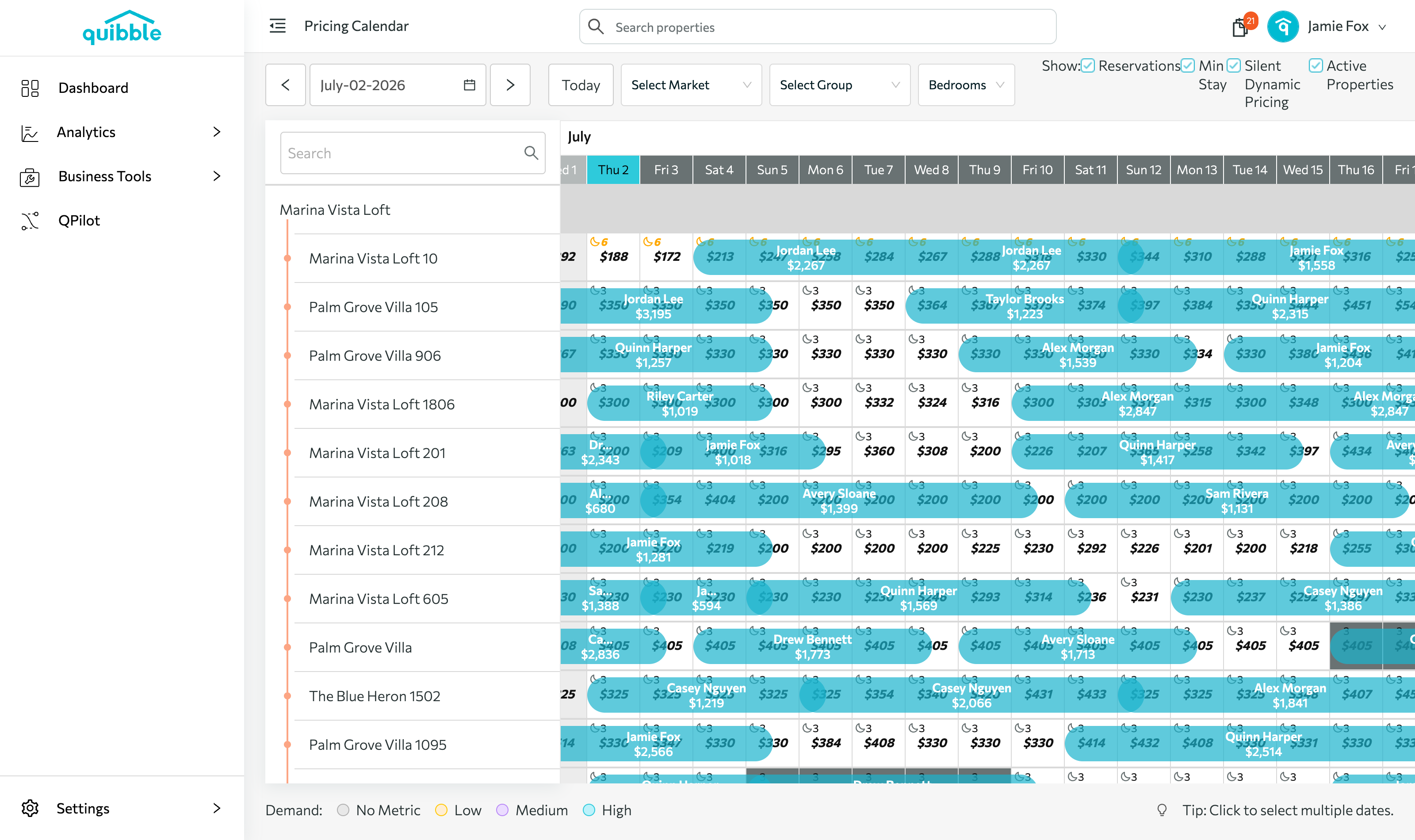 How to use the Pricing Calendar — step 3