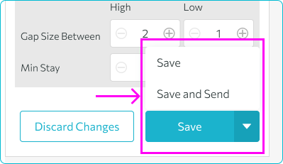 How to use the Stay Adjustment — step 4