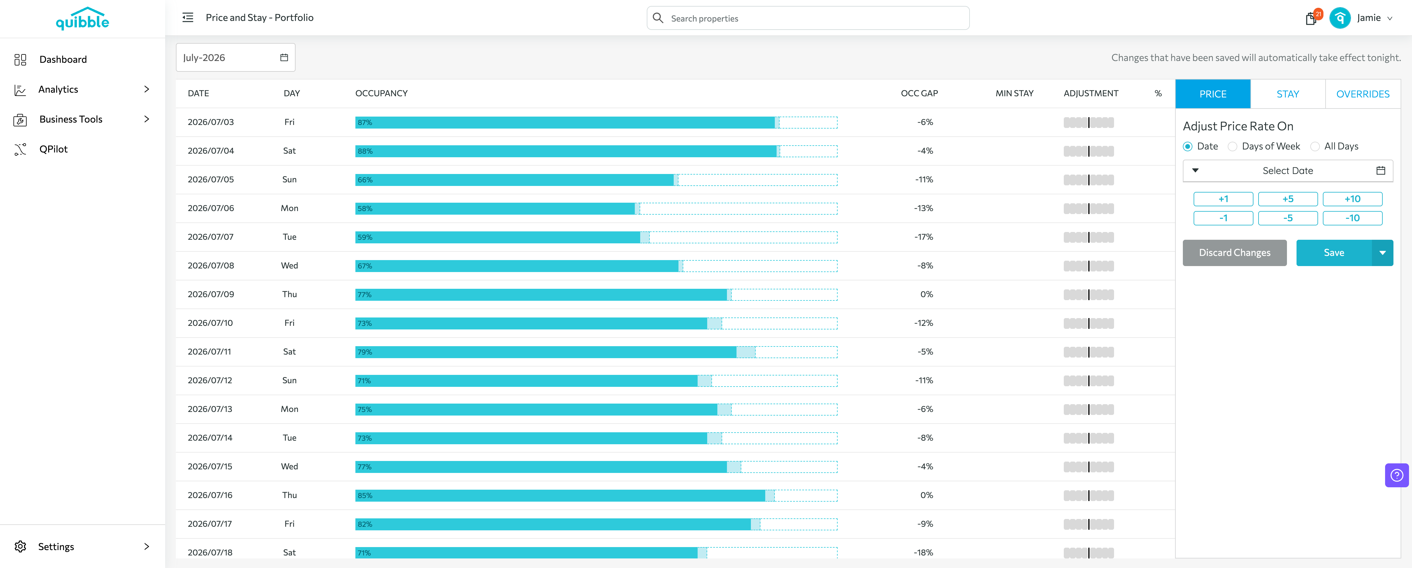 Setting up Orphan Gaps — step 2