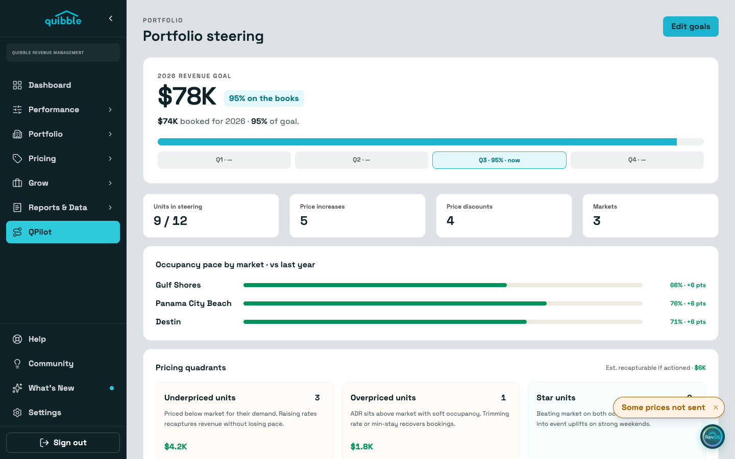 QPilot Portfolio Steering — step 1