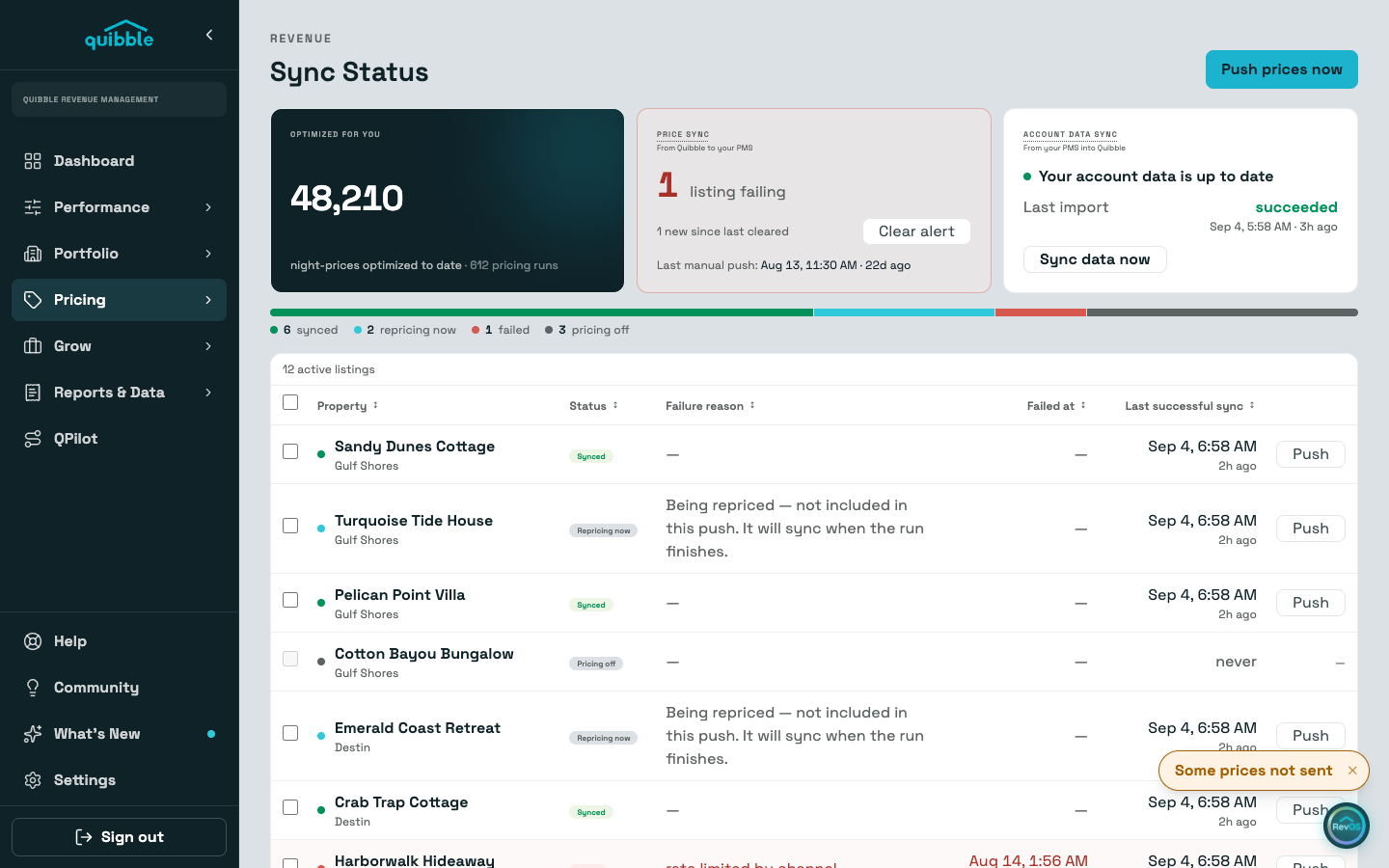 Sync Status: did my prices reach the channel? — step 1