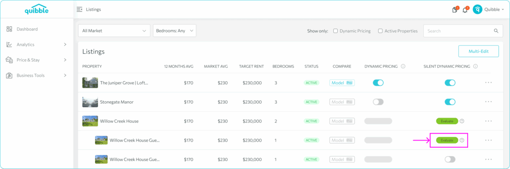 Turning on Dynamic Pricing — step 6