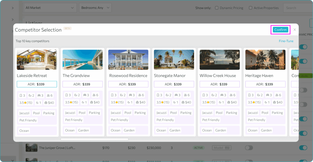 Turning on Dynamic Pricing — step 8