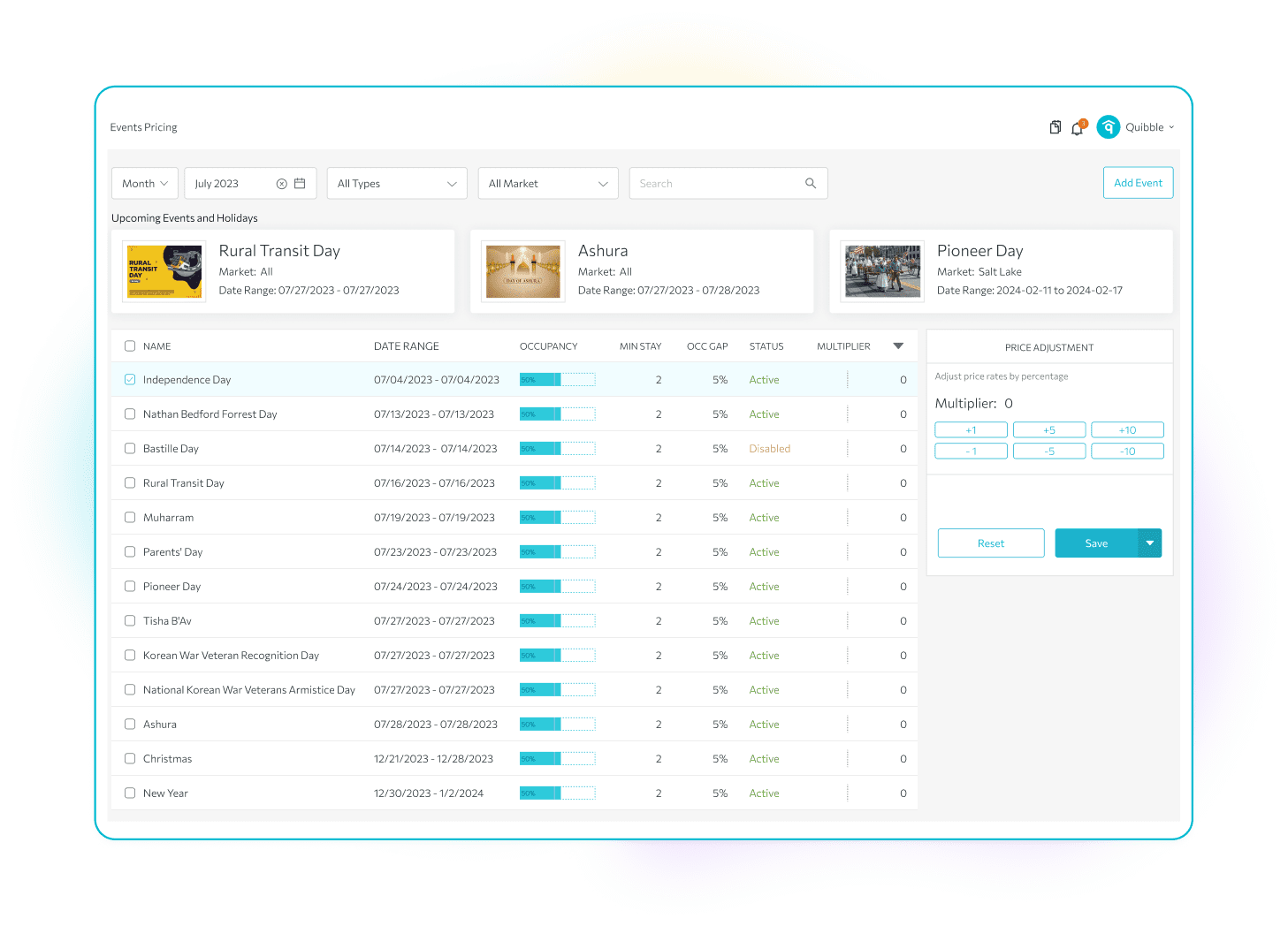 Events Pricing: Seizing the Opportunity